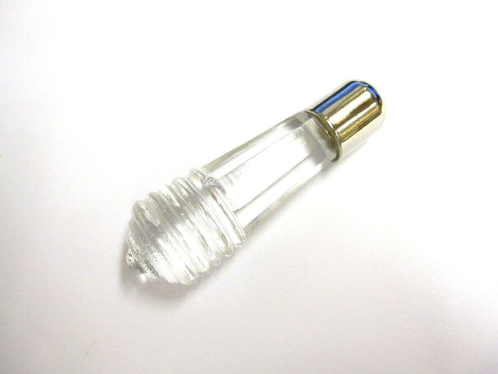Glass cord pull Blind light cord weight end silver chrome screw on cap 6.4cm 